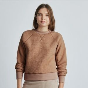 Everlane Renew Women's Tan Crew Neck Sweater Size Large
